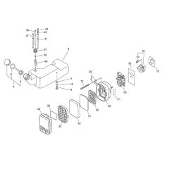 Air Cleaner & Fuel Tank for ECHO