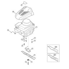 Engine and Blade for Viking MB 248.0