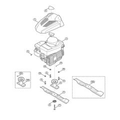 Engine and Blade for Viking MB 248.1 T