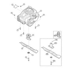 Engine and Blade for Viking MB 248.3
