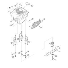 Engine and Blade for Viking MB 3.1 RC