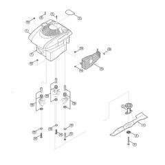 Engine and Blade for Viking MB 3.1 RT