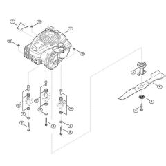 Engine and Blade for Viking MB 3.1