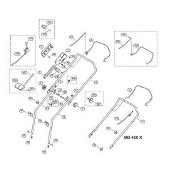 Handle for Viking MB 400 X