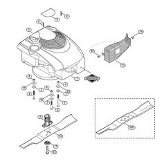 Engine and Blade for Viking MB 448.0