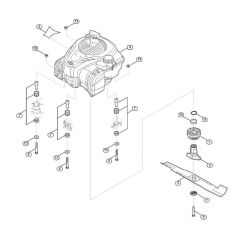 Engine and Blade for Viking Mowers