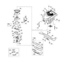 Engine and Blade for Viking MB 505 BS