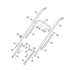 Handle Lower Part for Viking Mowers