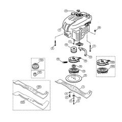 Engine and Blade for Viking MB 555 C