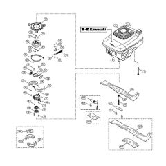 Engine, Blade for Viking MB 555 KS