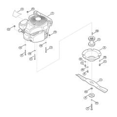 Engine and Blade for Viking MB 6.2