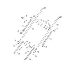 Handle Lower Part for Viking Mowers
