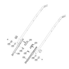 Handle Lower Part-1 for Viking Mowers
