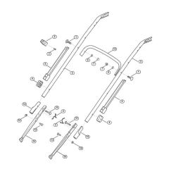 Handle Lower Part for Viking Mowers