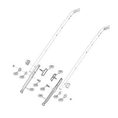 Handle Lower Part-1 for Viking Mowers