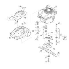 Engine and Blade for Viking MB 650.1 V