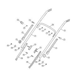 Handle Lower Part for Viking Mowers