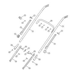 Handle Lower Part for Viking Mowers