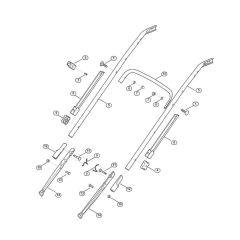 Handle Lower Part for Viking Mowers