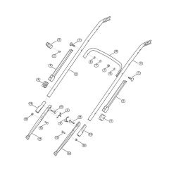 Handle Lower Part for Viking Mowers