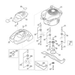 Engine and Blade for Viking MB 655.1