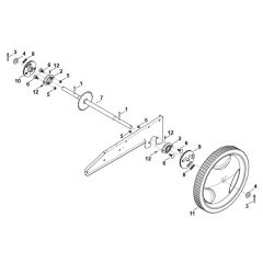 Back Wheels Assembly