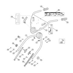 Handle Lower Part for Viking Mowers