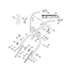 Handle Lower Part for Viking Mowers