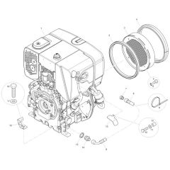 Hatz 1B50 Engine for Mecalac