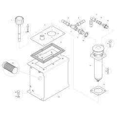 Hydraulic Tank for Mecalac Roller