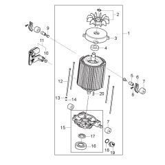 Motor Assembly for Nilfisk