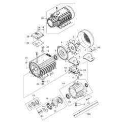 Motor Pump for Nilfisk MC 5M
