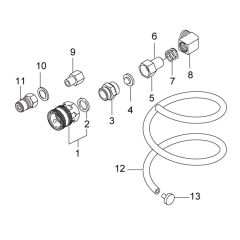 Inlet & Outlet Assembly for Nilfisk