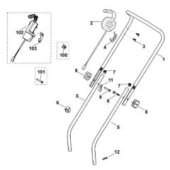 Handle Assembly for Viking ME 340