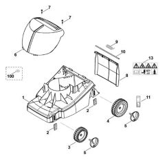 Handle Assembly for Viking ME 340