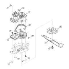 Engine and Blade for Viking ME 443.1