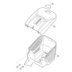 Grass Catcher Bag for Viking ME 443.1