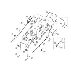 Handle for Viking ME 455 Mowers