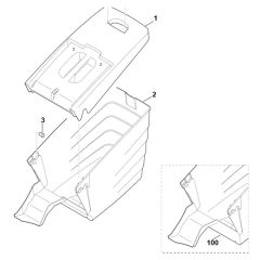 Grass Catcher Bag for Viking ME 545 C