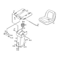 Seat for Stihl/Viking MF 440