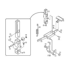 Lifting Device for MF 480 Mowers