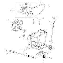 Wacker MFS1350 Floor Saw Assembly