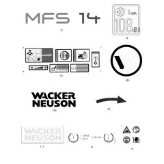 Decals for Wacker MFS14
