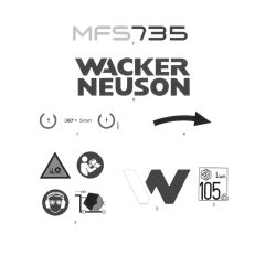 Decals for Wacker MFS735