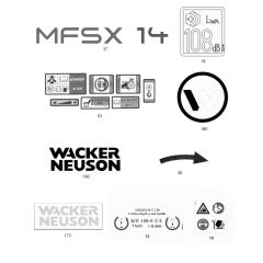 Decals for Wacker MFSX14