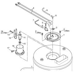 Burner Unit for Nilfisk MH 5M