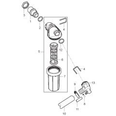 Water Inlet for Nilfisk MH 6P