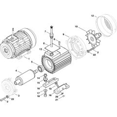 Motor Assembly for Nilfisk MH-8P