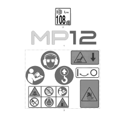 Decals for Wacker MP12