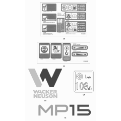Decals for Wacker MP15